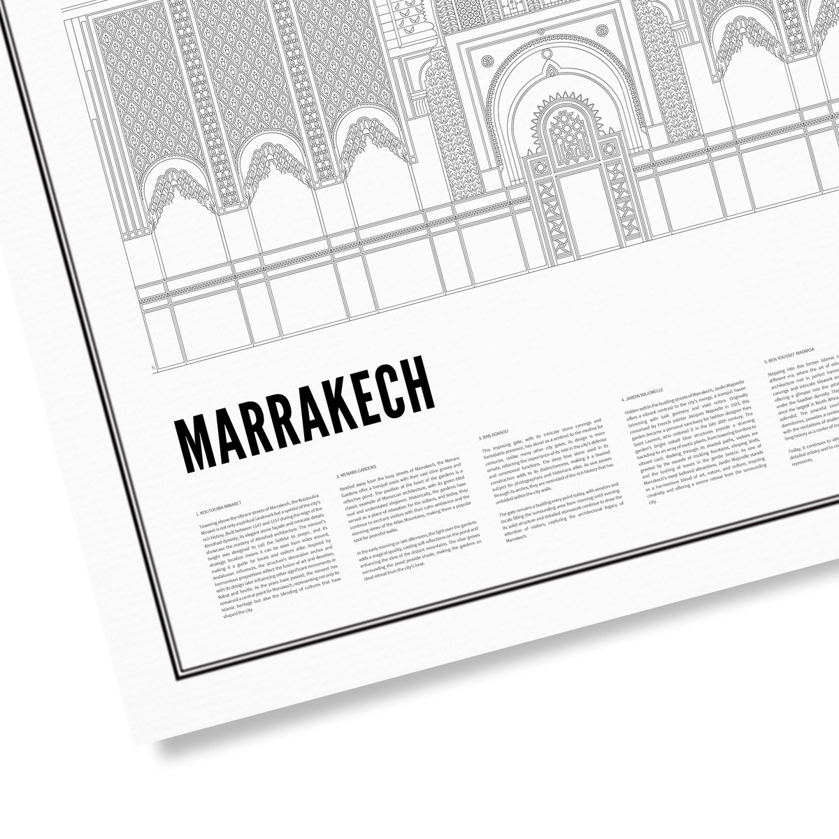 Poster van Iconics of Marrakech | WIJCK. 